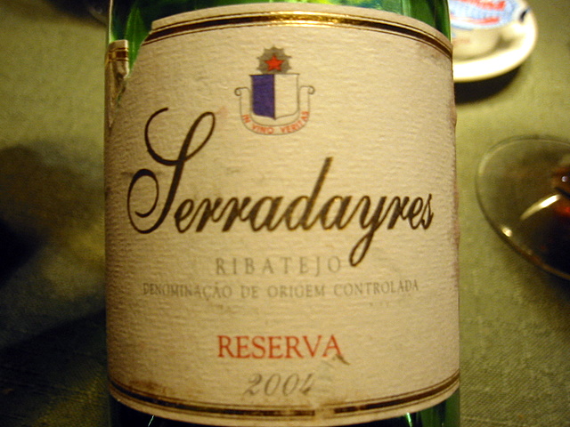 Serradayres Reserva 2004